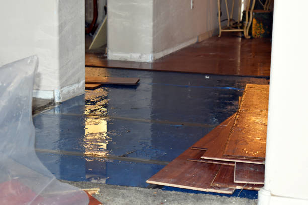 Professional Sewage Cleanup technician working in Exeter, RI